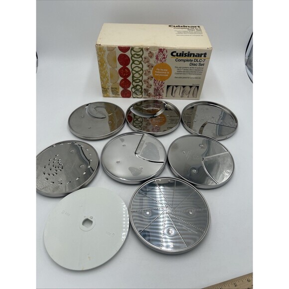 8 Piece Cuisinart Food Processor Replacement DLC-7 Disc Set DLC-070 Original Box - Picture 2 of 11